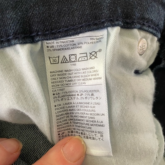 Banana Republic Dark Blue High Rise Skinny Jeans, Size 29 / 8 - Picture 6 of 7